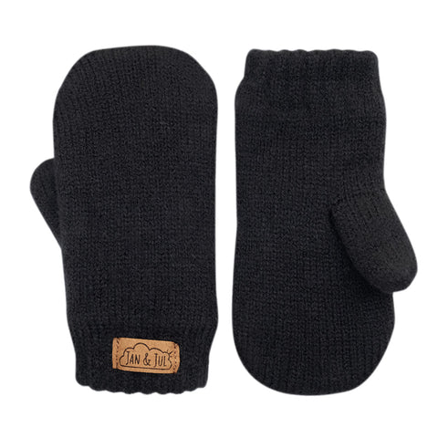 Mitaines en tricot - Black
