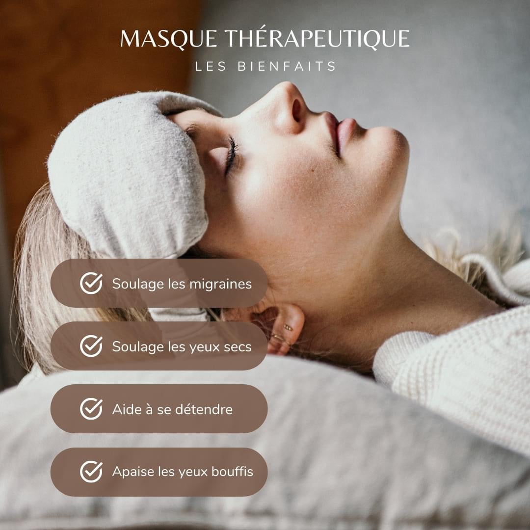 Masque thérapeutique à la lavande - Chanvre et coton bio Sable