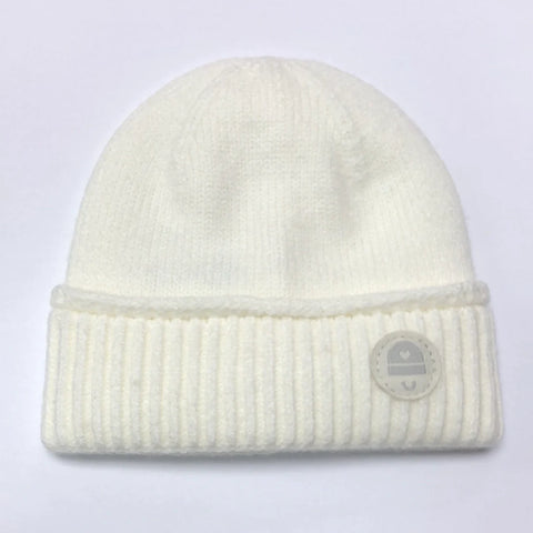 Bonnet en tricot pour nouveau-né - Cream