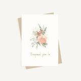 Carte de souhaits - Bouquet uniquement pour toi