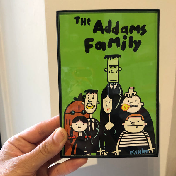 Illustration décorative encadrée - The Addams Family