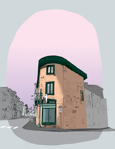 Illustration postale - Buanderie