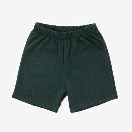 Shorts en coton ouaté - Émeraude