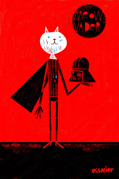 Illustration décorative - Meow Vader
