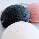 Éponge konjac naturelle - Charbon activé